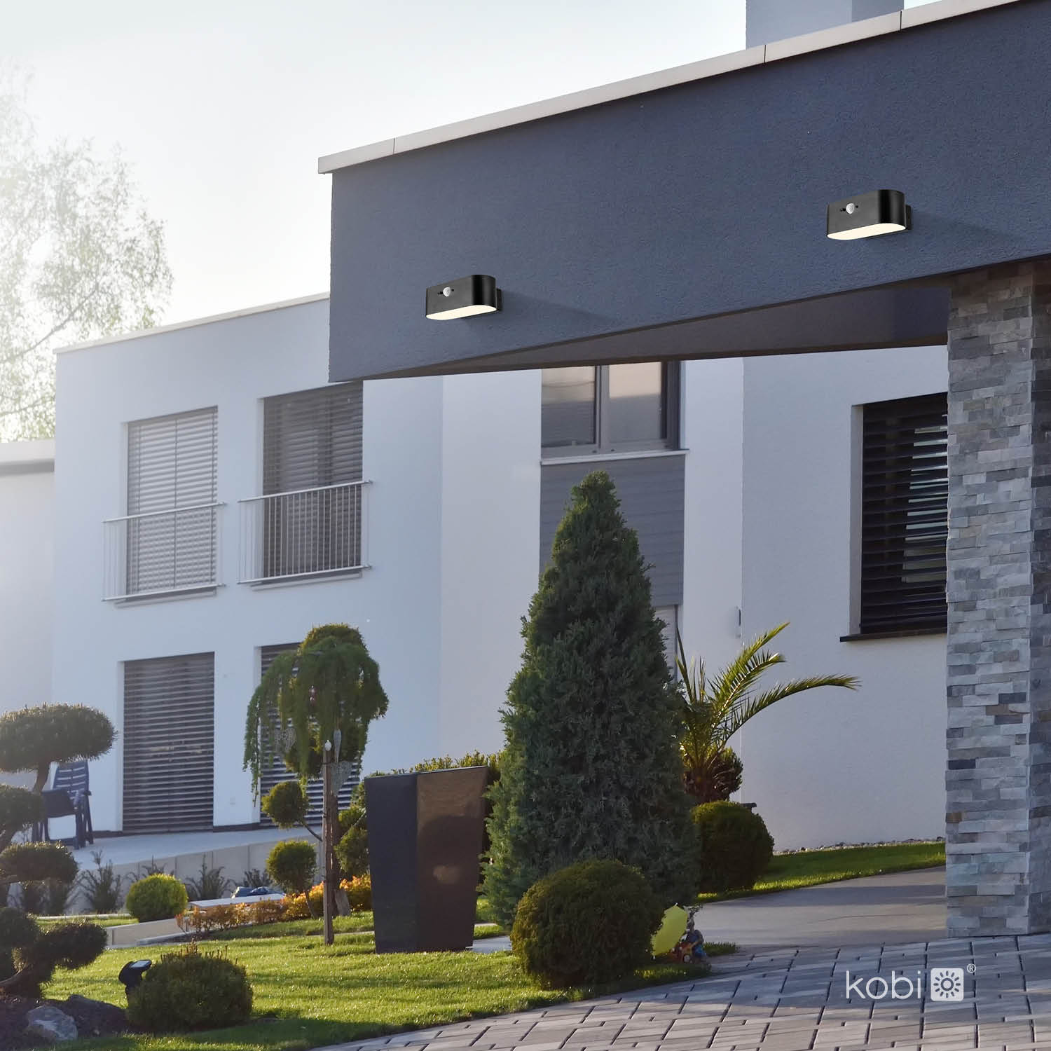 Kinkiet ogrodowy SOLARIS 2,5W 4000K IP44 Kobi