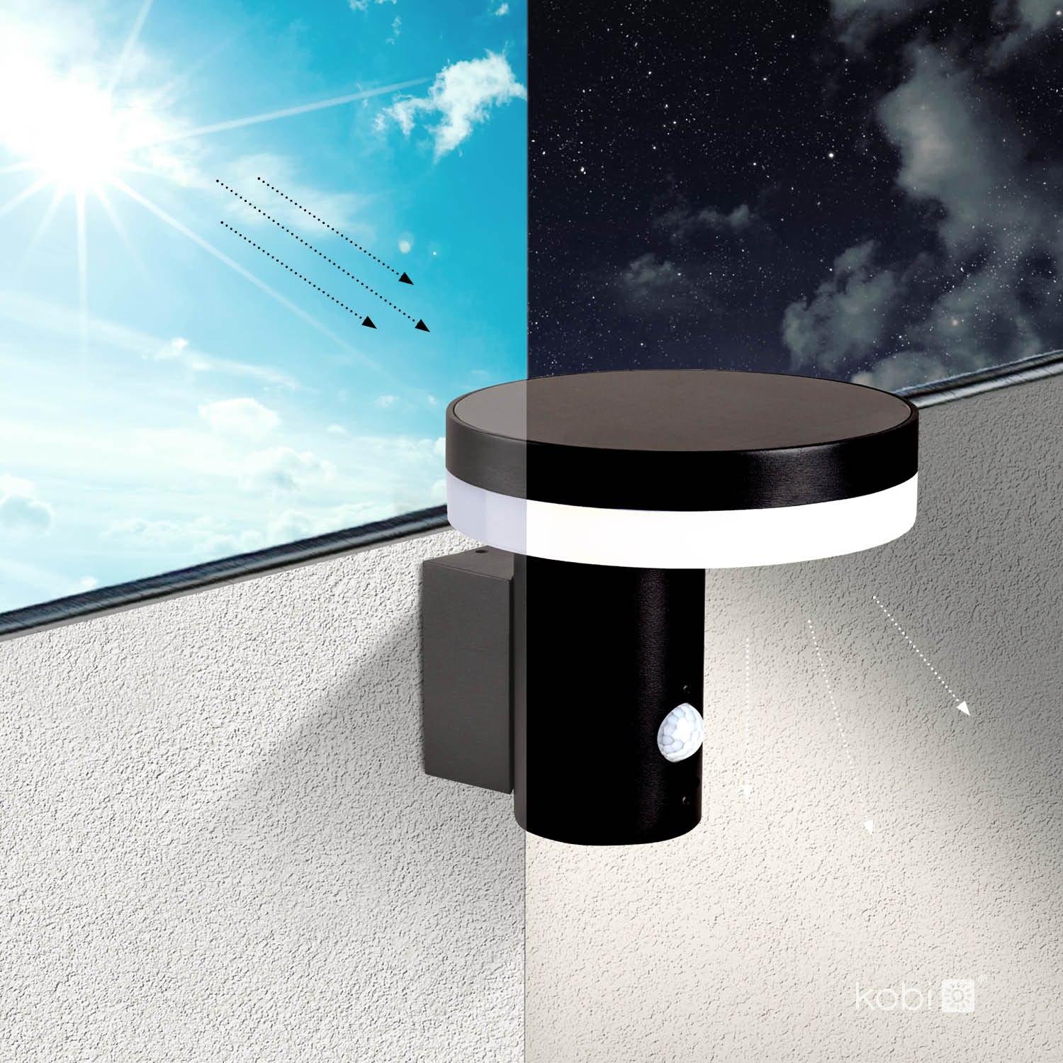 Garden wall lamp SOLARIS 3 5,5W 4000K IP44 Kobi