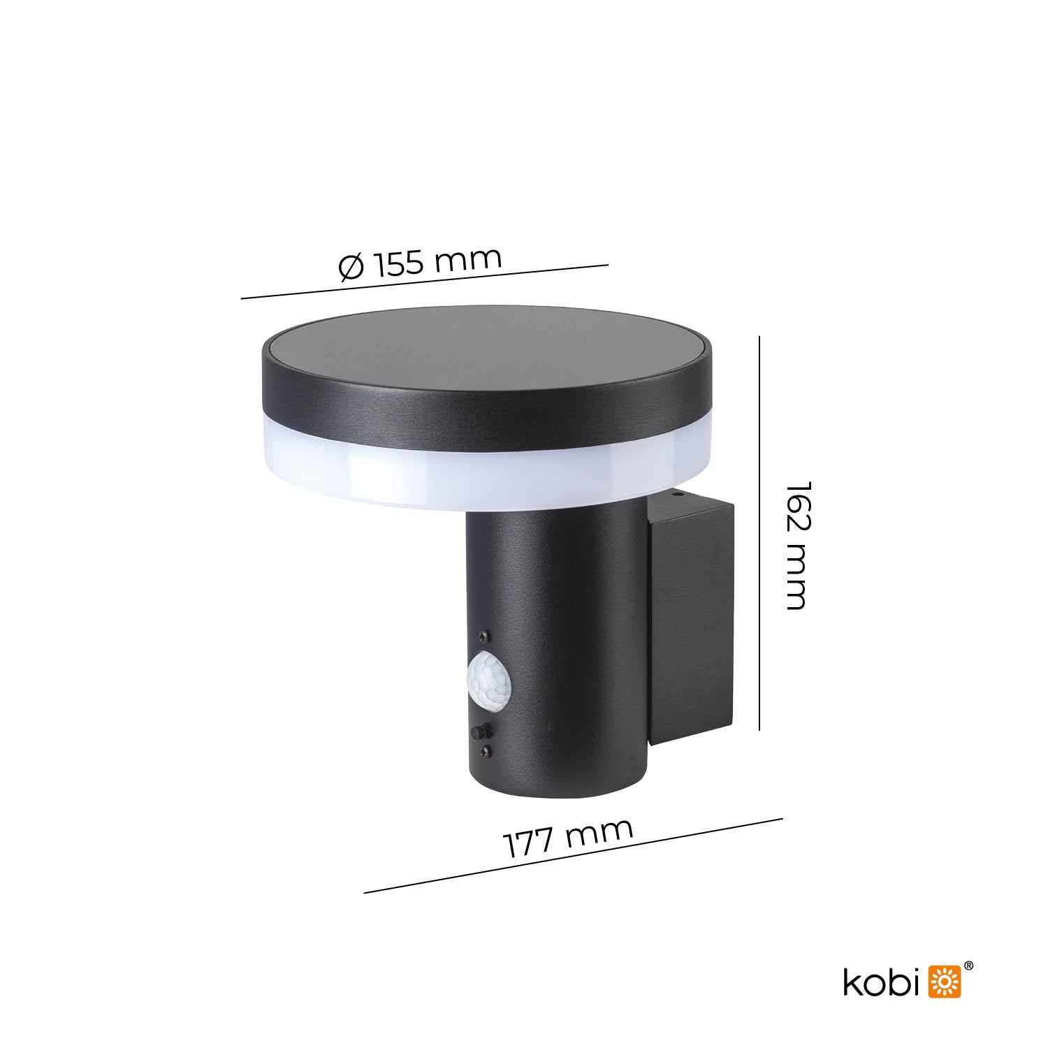 Garden wall lamp SOLARIS 3 5,5W 4000K IP44 Kobi
