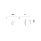 Garden wall lamp SOLARIS 3 5,5W 4000K IP44 Kobi