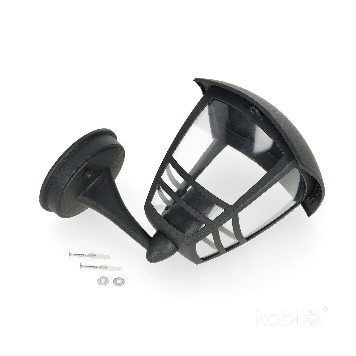 Garden wall lamp TEVIO KG 1xE27 IP54 black LED2B