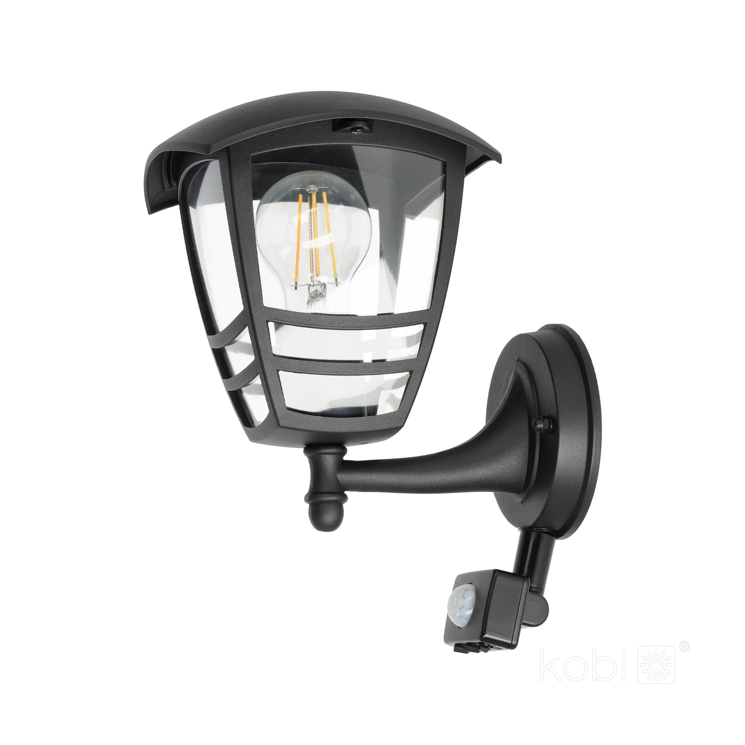Garden wall lamp TEVIO KG 1xE27 LX IP54 black LED2B