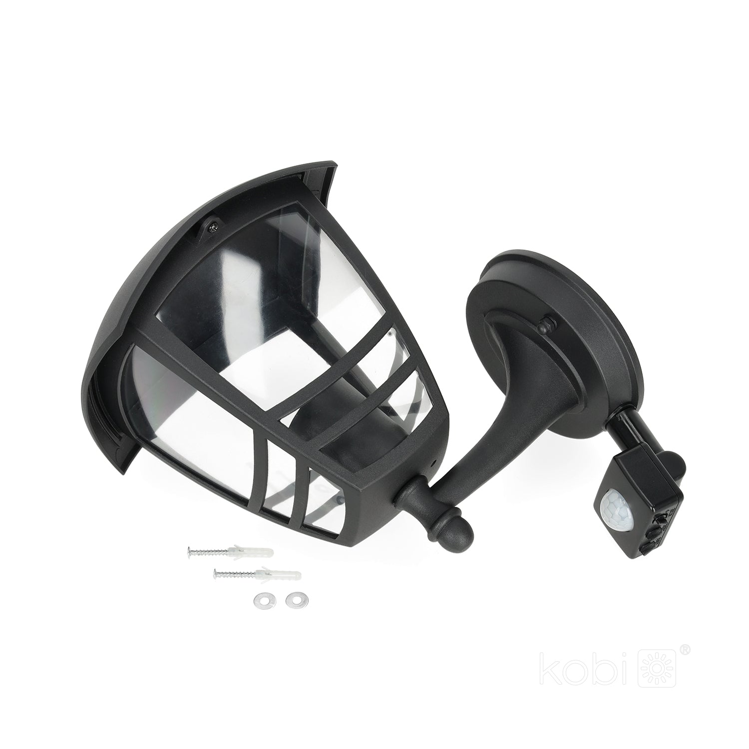 Garden wall lamp TEVIO KG 1xE27 LX IP54 black LED2B