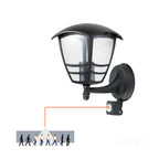 Garden wall lamp TEVIO KG 1xE27 LX IP54 black LED2B