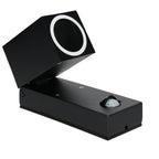 Garden wall lamp with motion sensor QUAZAR 15 1xGU10 LX IP44 black Kobi