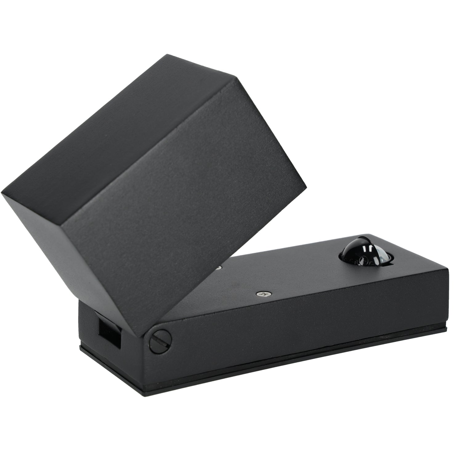 Garden wall lamp with motion sensor QUAZAR 15 1xGU10 LX IP44 black Kobi