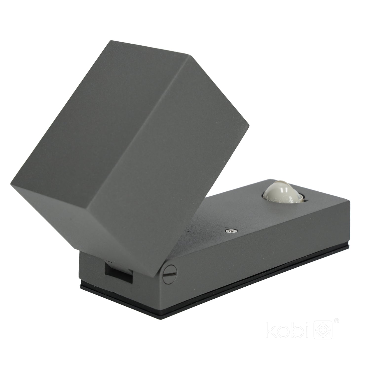 Garden wall lamp with motion sensor QUAZAR 15 1xGU10 LX IP44 grey Kobi
