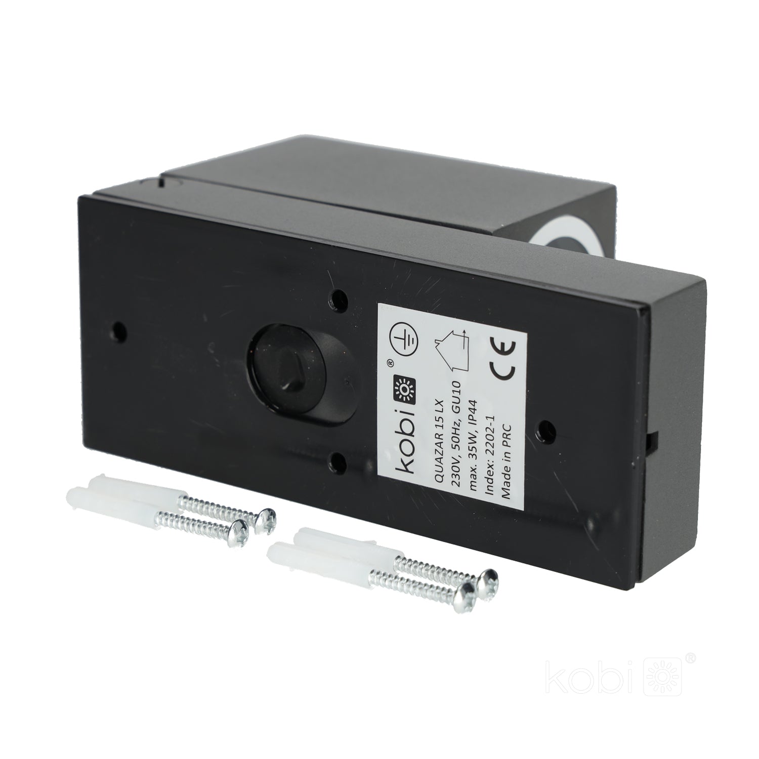 Garden wall lamp with motion sensor QUAZAR 15 1xGU10 LX IP44 grey Kobi