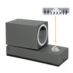 Garden wall lamp with motion sensor QUAZAR 15 1xGU10 LX IP44 grey Kobi