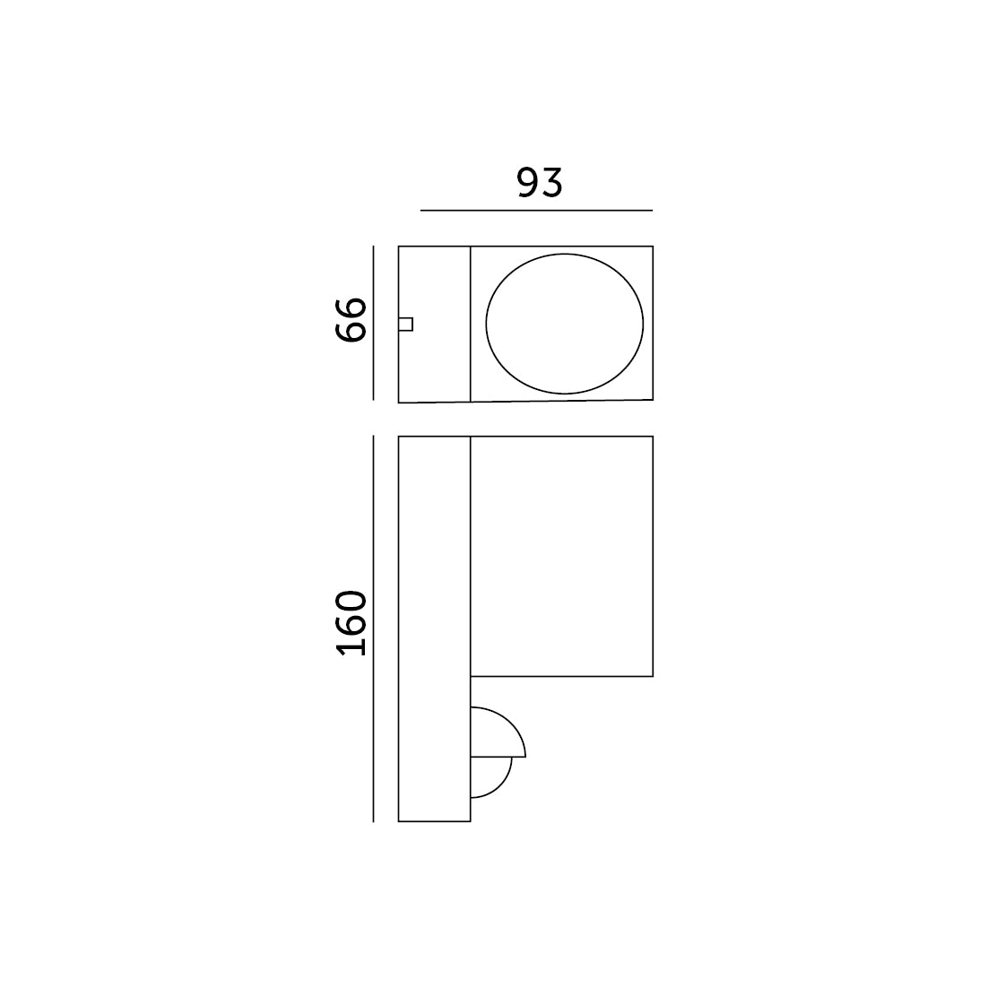 Garden wall lamp with motion sensor QUAZAR 15 1xGU10 LX IP44 grey Kobi