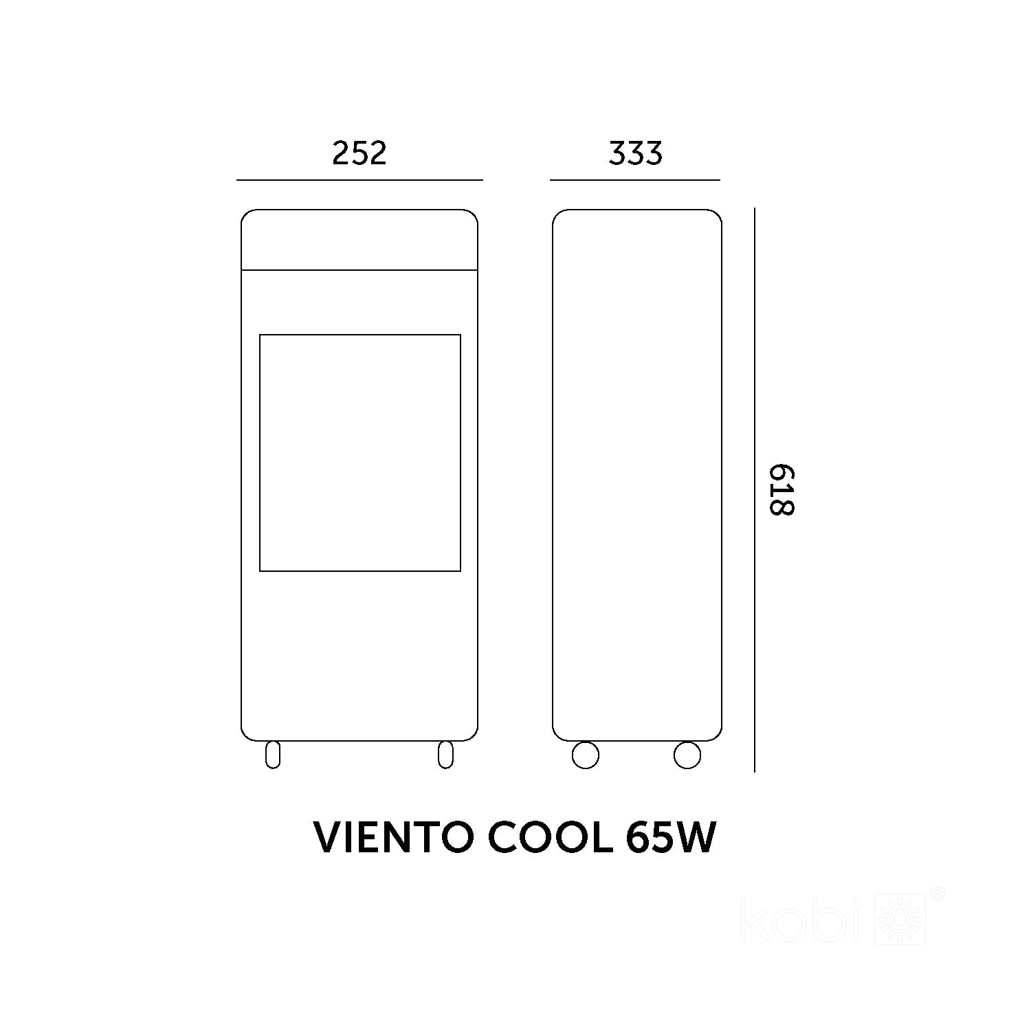 Air cooler VIENTO COOL 65W white Kobi Windstar