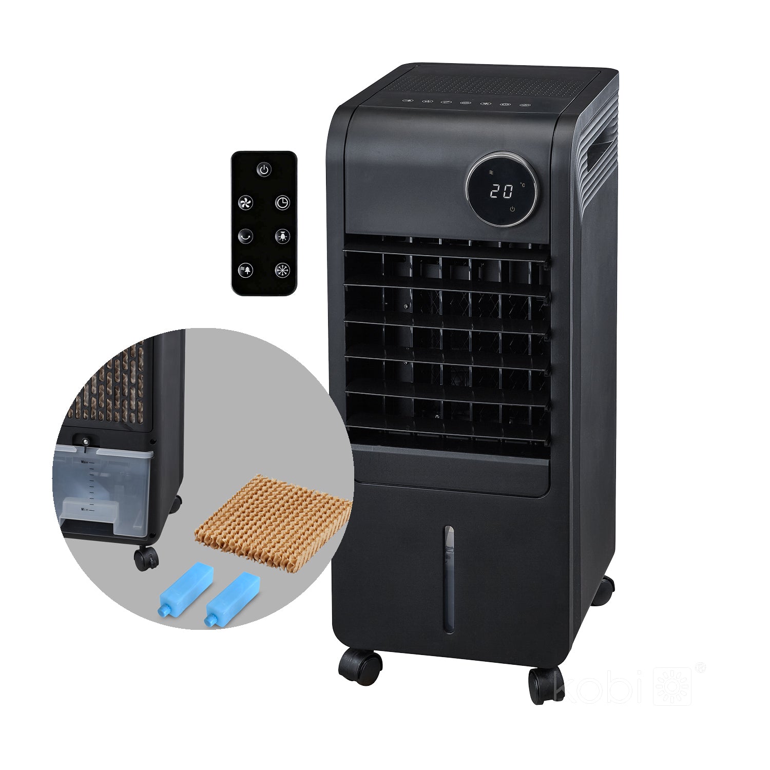 Air cooler VIENTO COOL-R 65W black Kobi Windstar