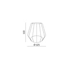 Lampshade for CRETE LS D1 black 5 pcs Kobi Design