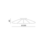 Lampshade for CRETE LS M1 black 5 pcs Kobi Design
