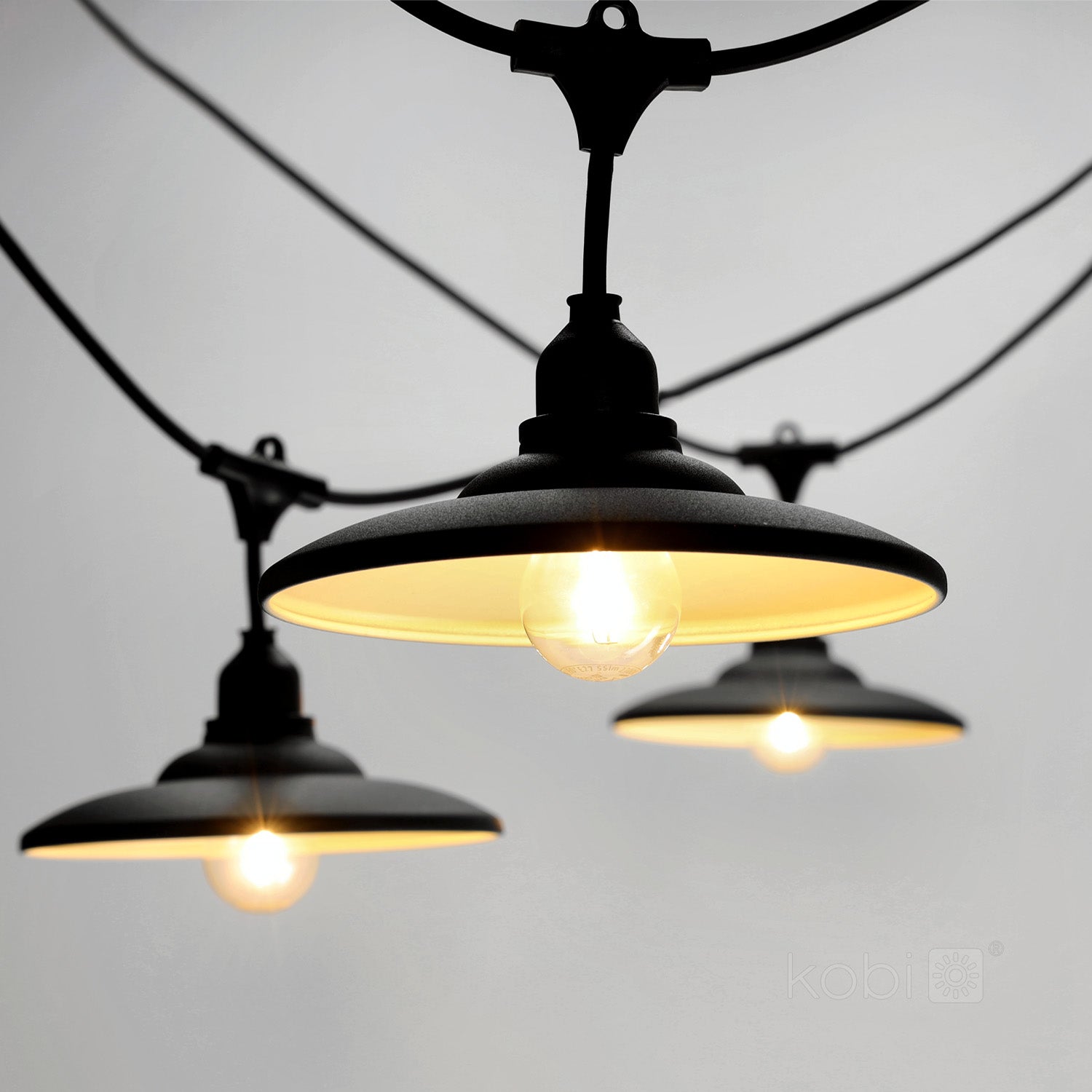 Lampshade for CRETE LS M2 black 5 pcs Kobi Design