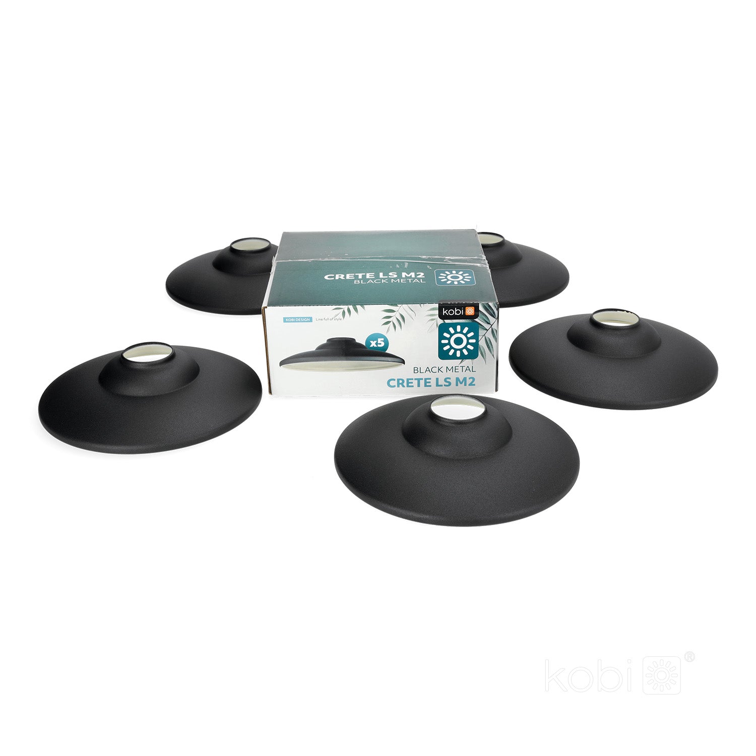Lampshade for CRETE LS M2 black 5 pcs Kobi Design