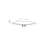 Lampshade for CRETE LS M2 black 5 pcs Kobi Design