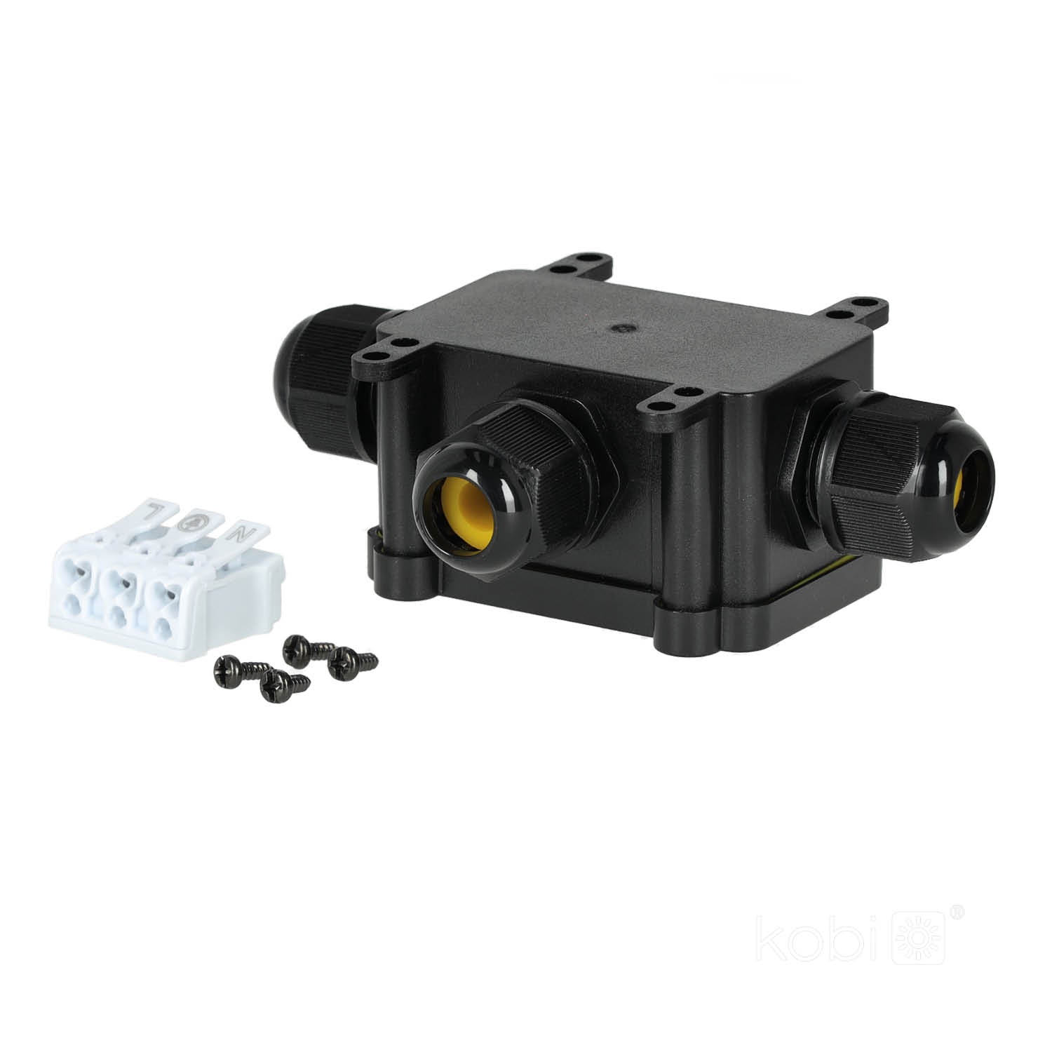 Waterproof connector HERMELINKx3 3x0,5-2,5mm² 4-8mm IP68 Kobi