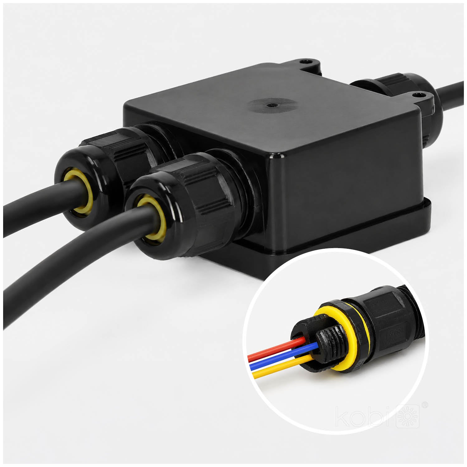 Waterproof connector HERMELINKx3 3x0,5-4mm² 4-8mm IP68 Kobi