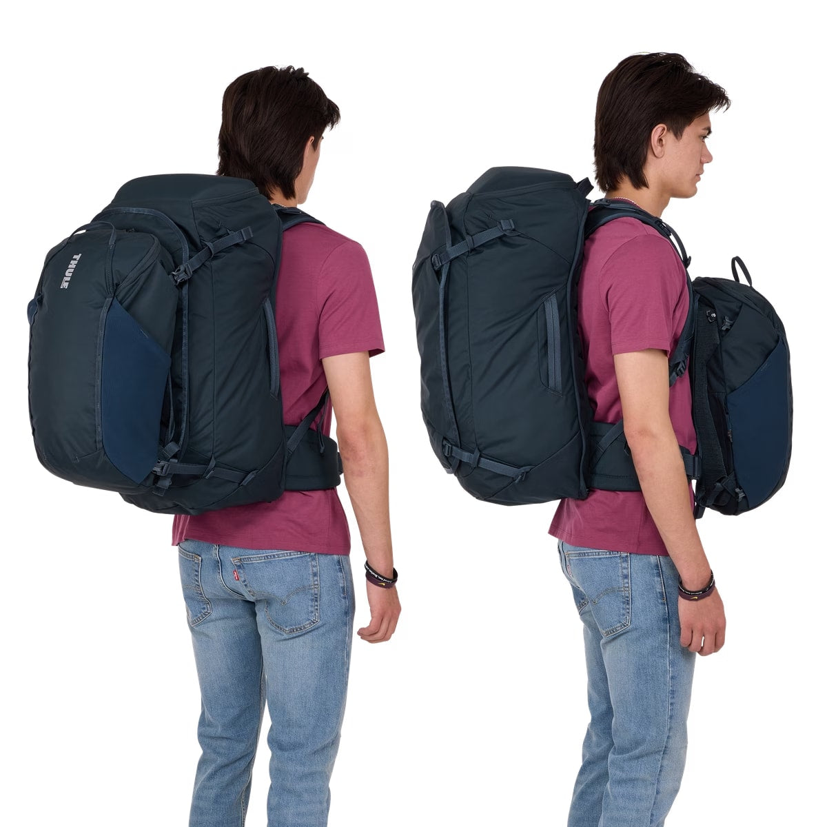 Thule 5317 Landmark 70L Unisex Travel Pack Darkest Blue