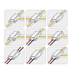 Connector 9 in 1 for LED stripe COB 8mm Kobi