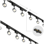 Inner connector for 1-circuit track I black Kobi