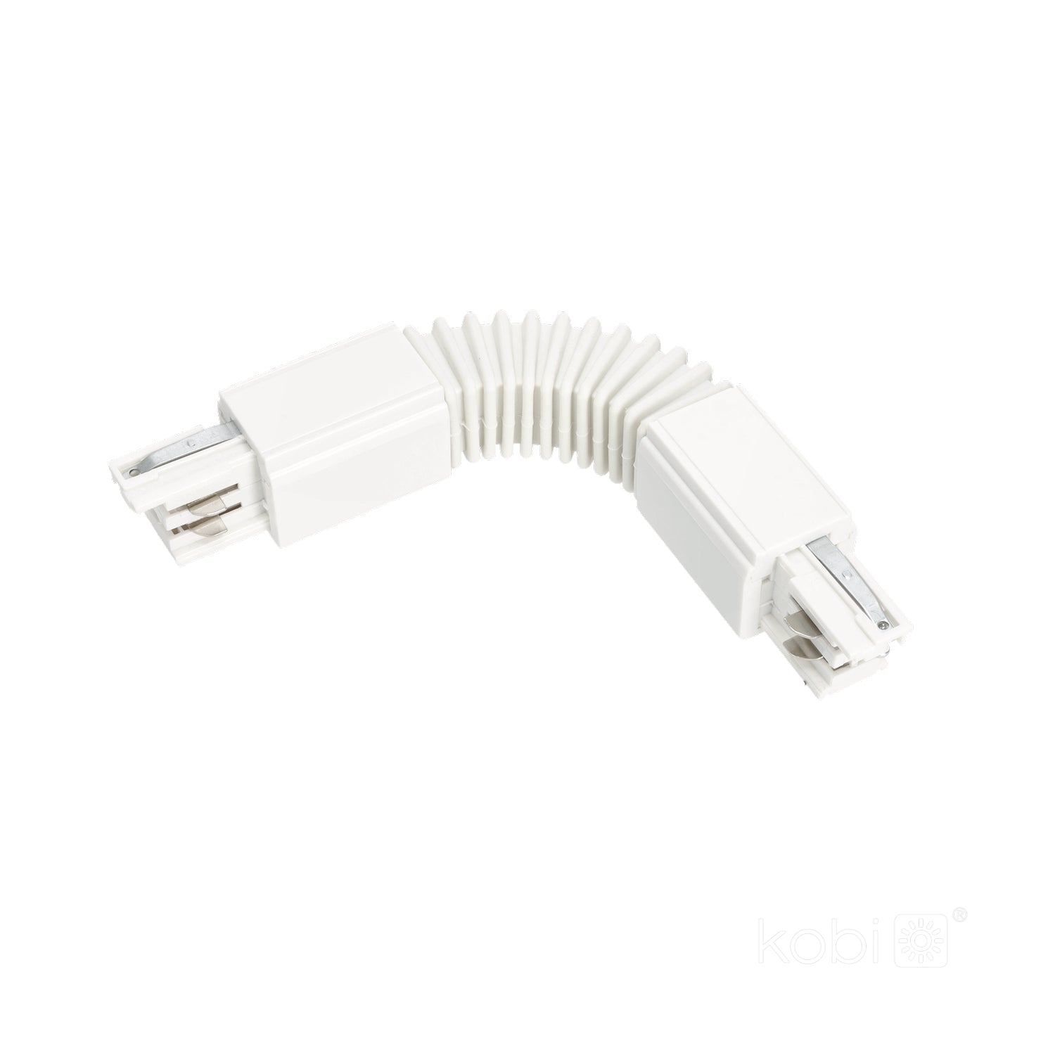 Connector for 3-circuit track FLEX white Kobi