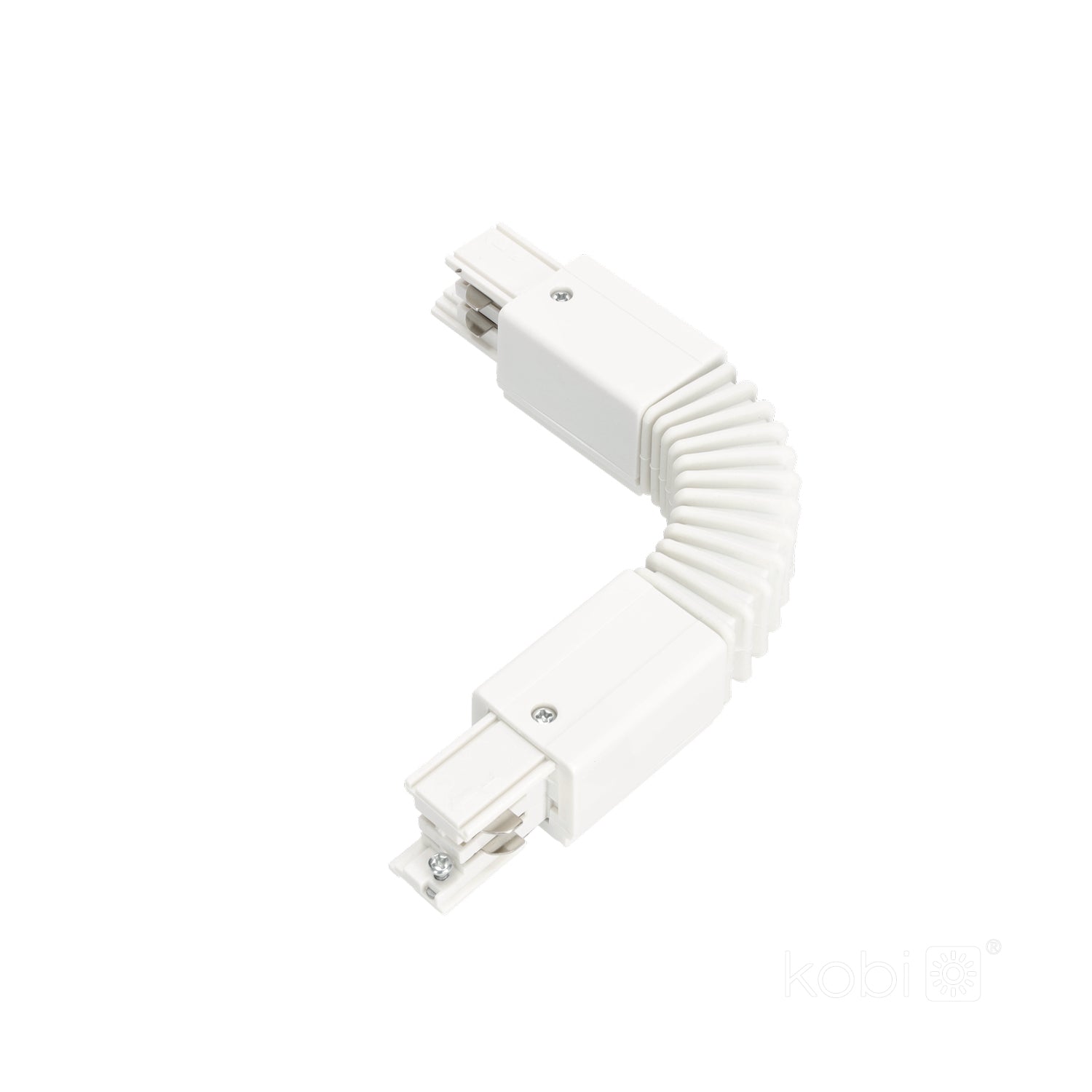 Connector for 3-circuit track FLEX white Kobi