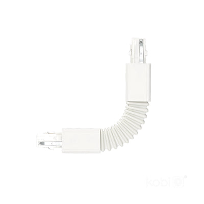 Connector for 3-circuit track FLEX white Kobi