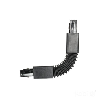 Connector for 3-circuit track FLEX black Kobi