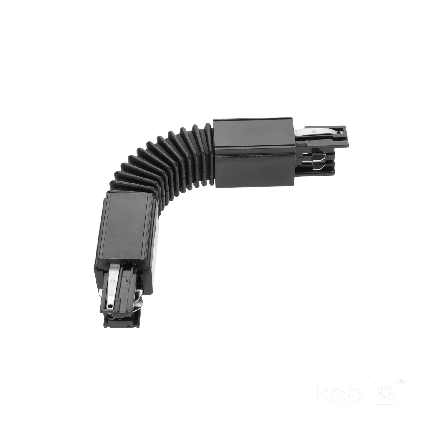 Connector for 3-circuit track FLEX black Kobi