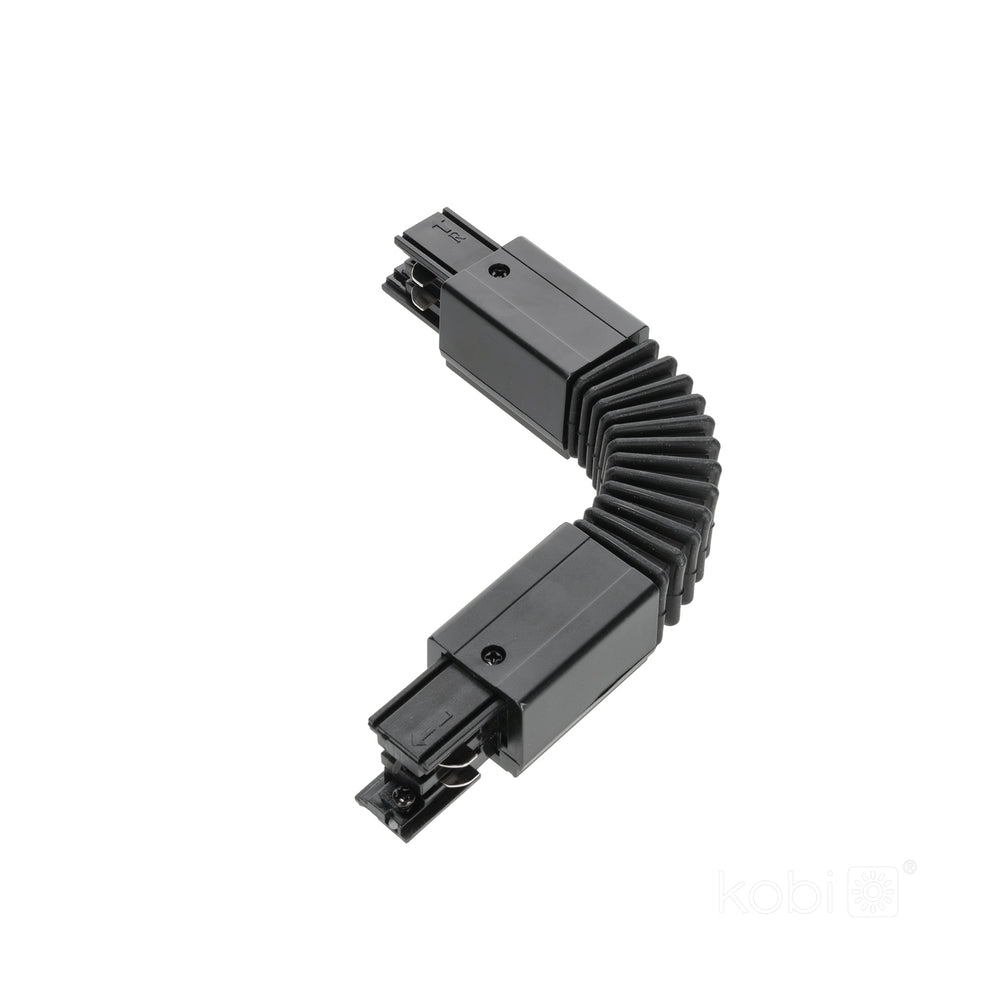Connector for 3-circuit track FLEX black Kobi