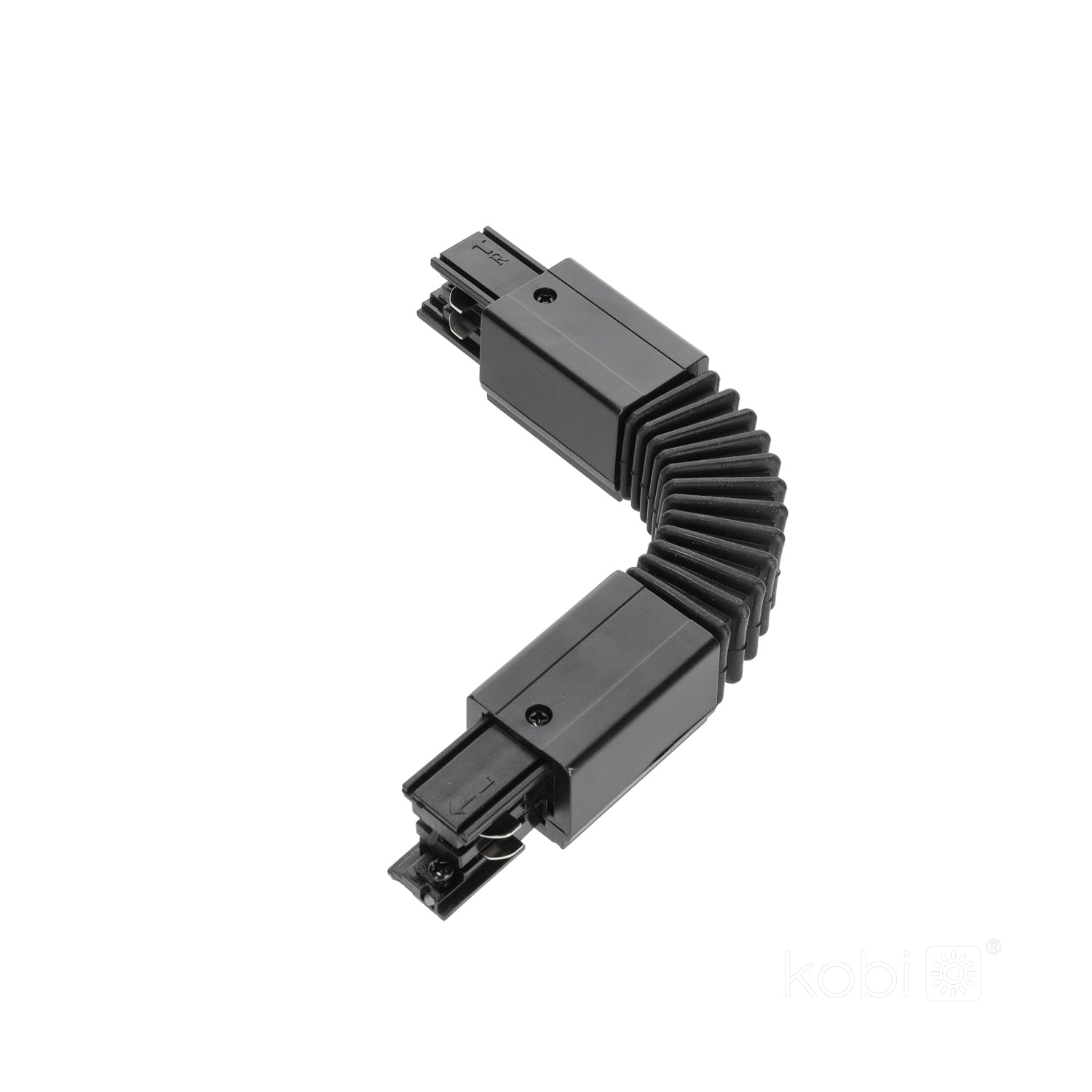 Connector for 3-circuit track FLEX black Kobi