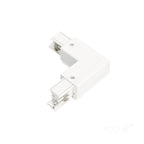 Connector for 3-circuit track L LEFT white Kobi