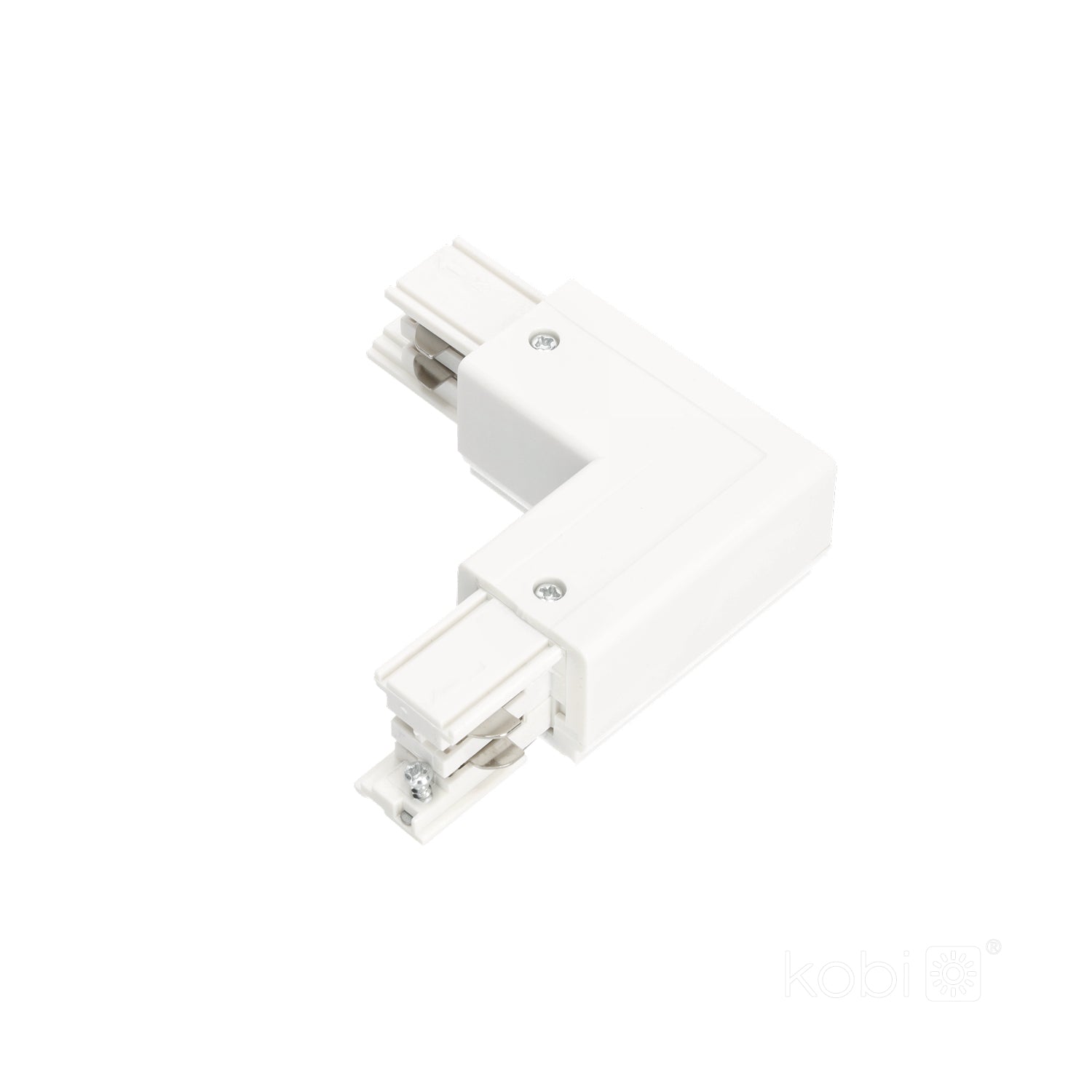 Connector for 3-circuit track L LEFT white Kobi