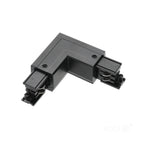Connector for 3-circuit track L LEFT black Kobi