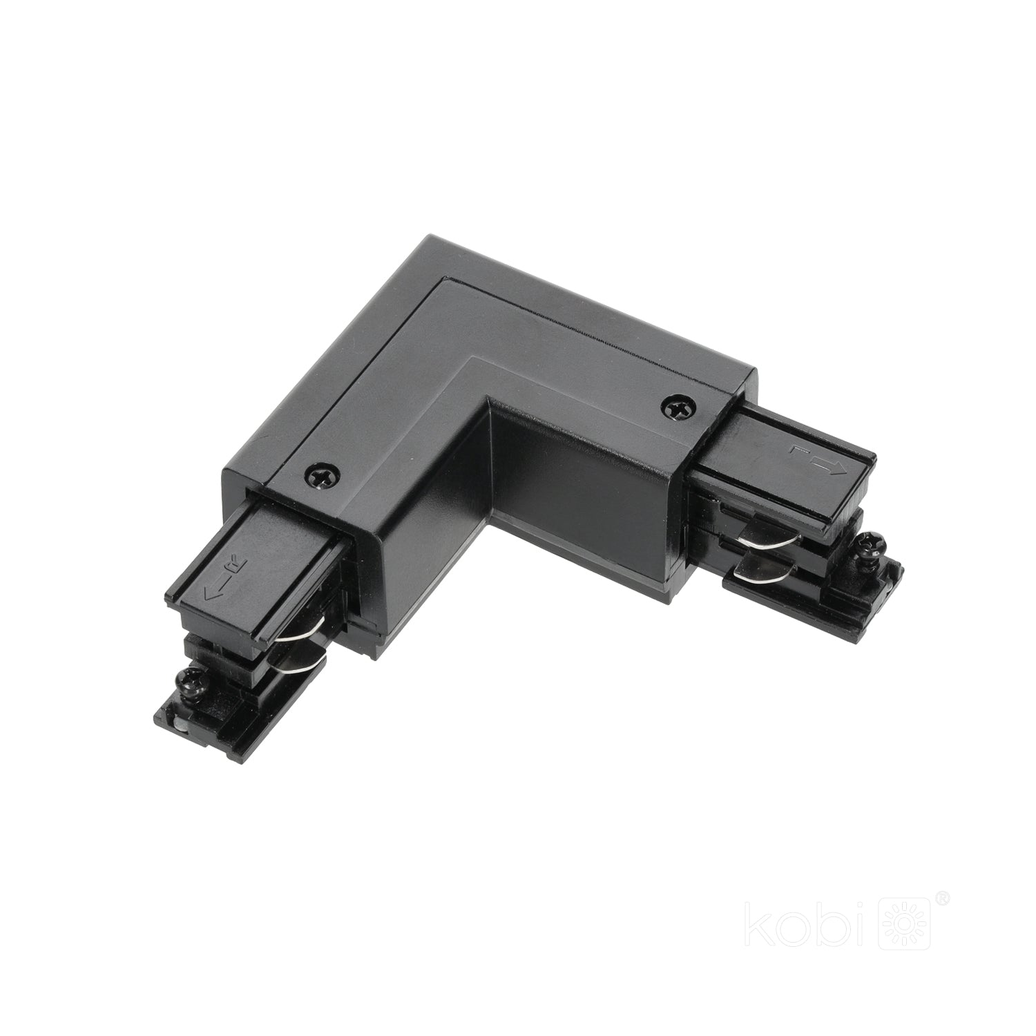 Connector for 3-circuit track L LEFT black Kobi