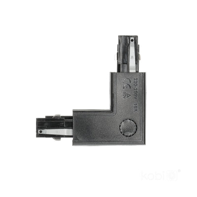 Connector for 3-circuit track L LEFT black Kobi