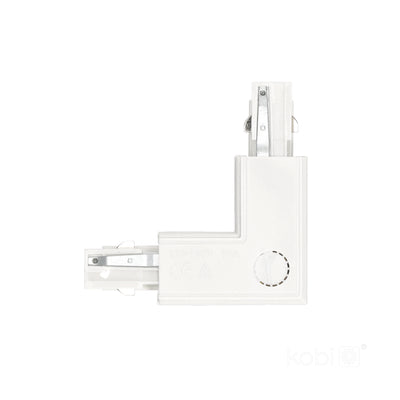 Connector for 3-circuit track L RIGHT white Kobi