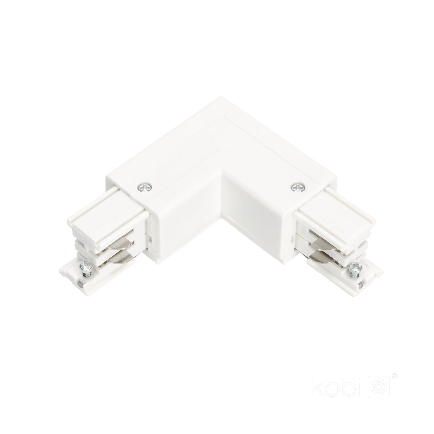 Connector for 3-circuit track L RIGHT white Kobi