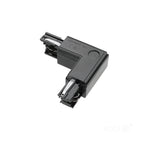 Connector for 3-circuit track L RIGHT black Kobi