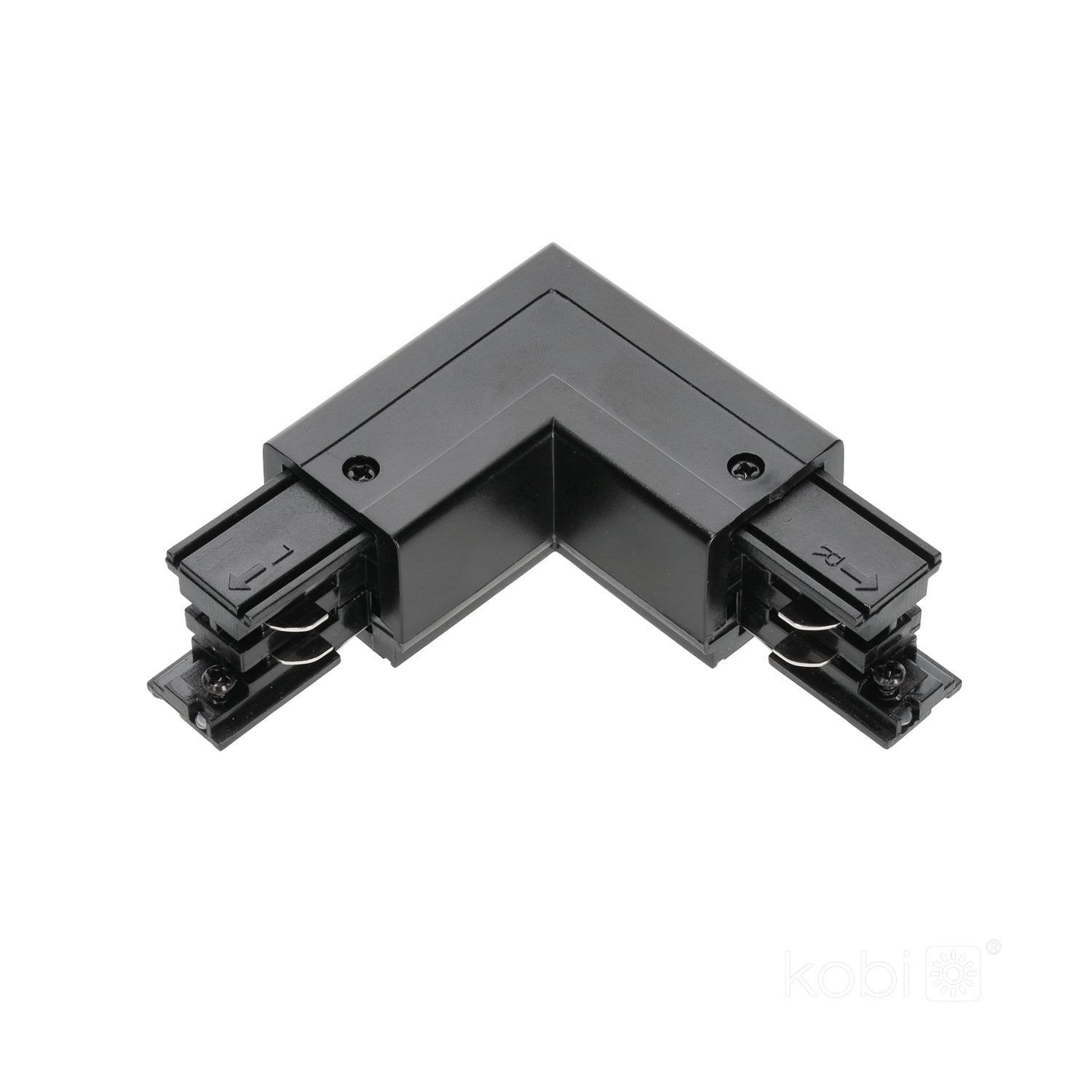 Connector for 3-circuit track L RIGHT black Kobi