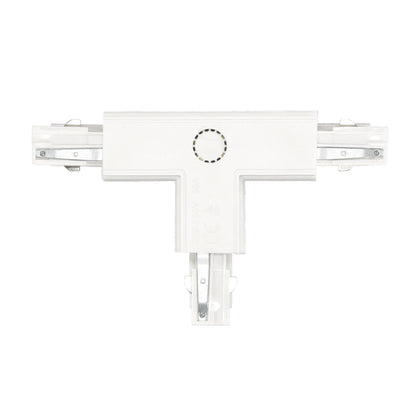 Connector for 3-circuit track T LEFT white Kobi