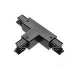 Connector for 3-circuit track T RIGHT black Kobi