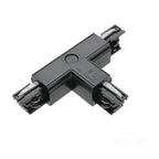 Connector for 3-circuit track T RIGHT black Kobi