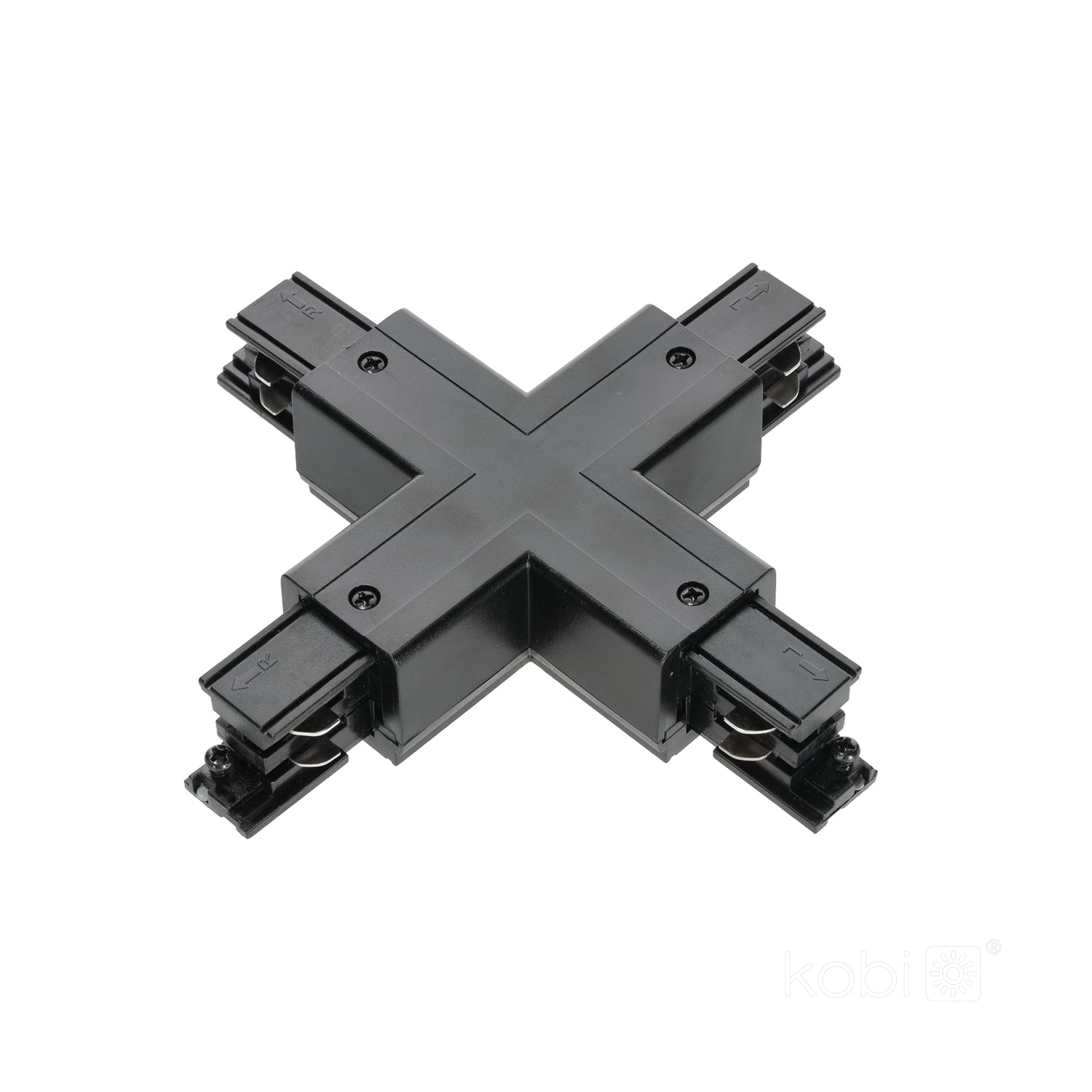Connector for 3-circuit track X black Kobi