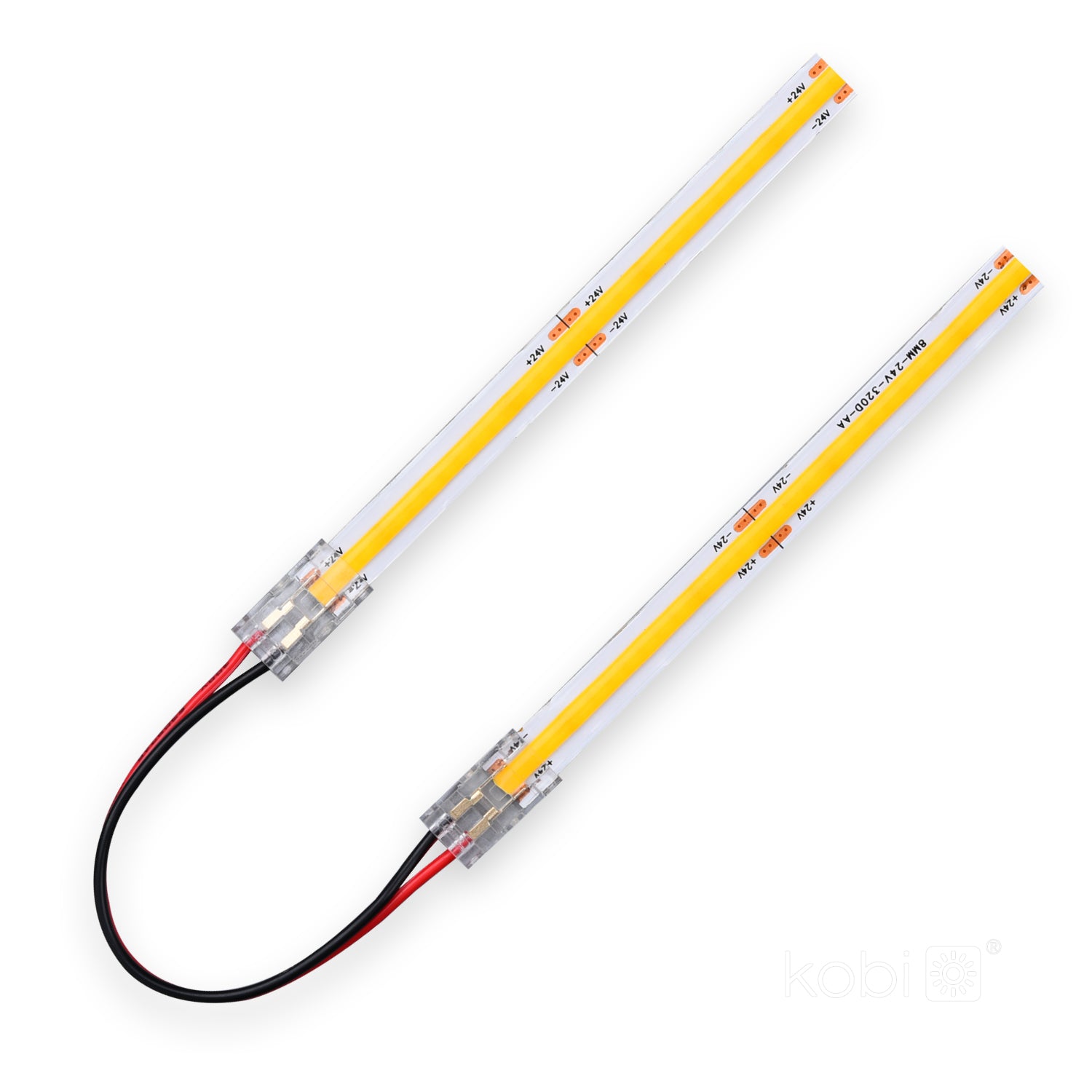 Double-sided connector 10 cm for LED COB 10mm Kobi