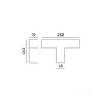 T-connector for LED KOLINE K2 black Kobi Pro