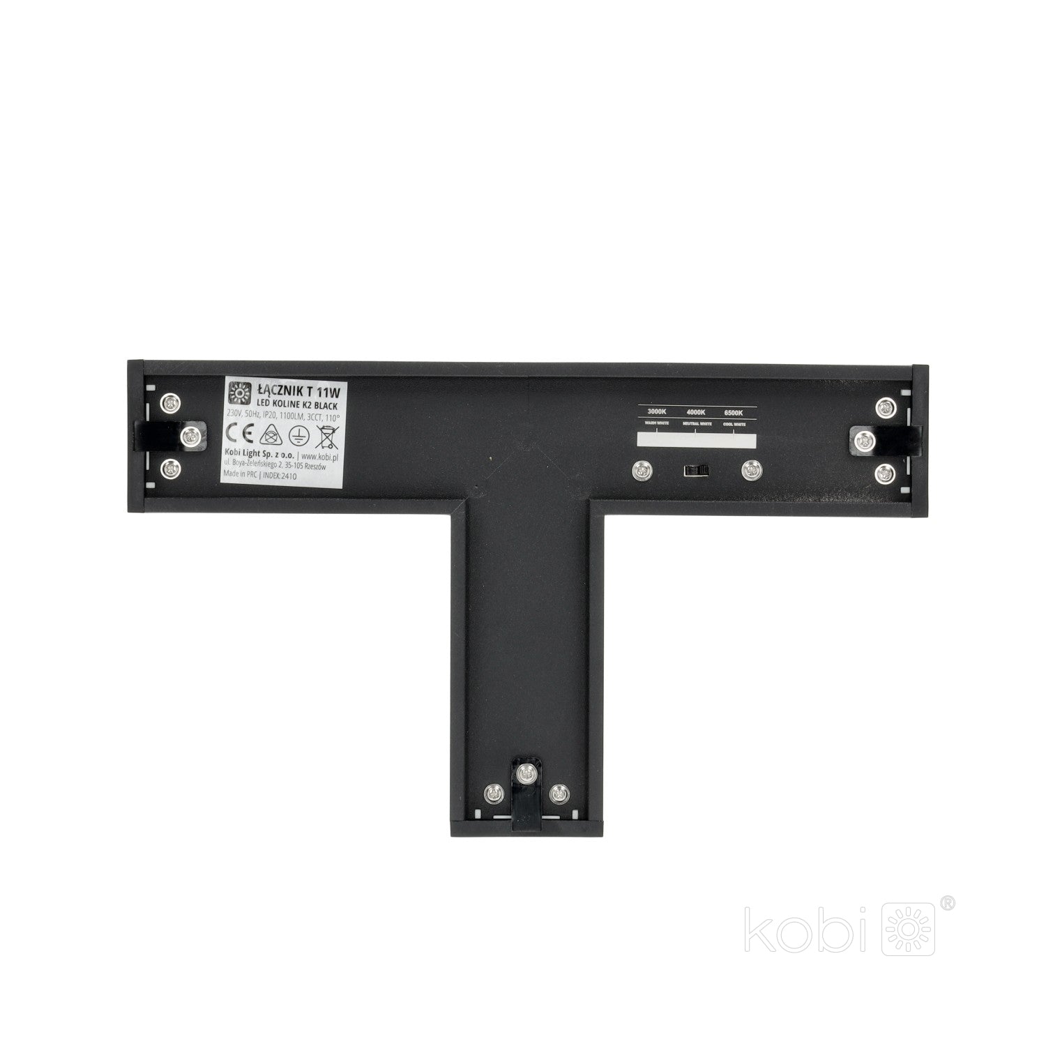 T-connector for LED KOLINE K2 black Kobi Pro