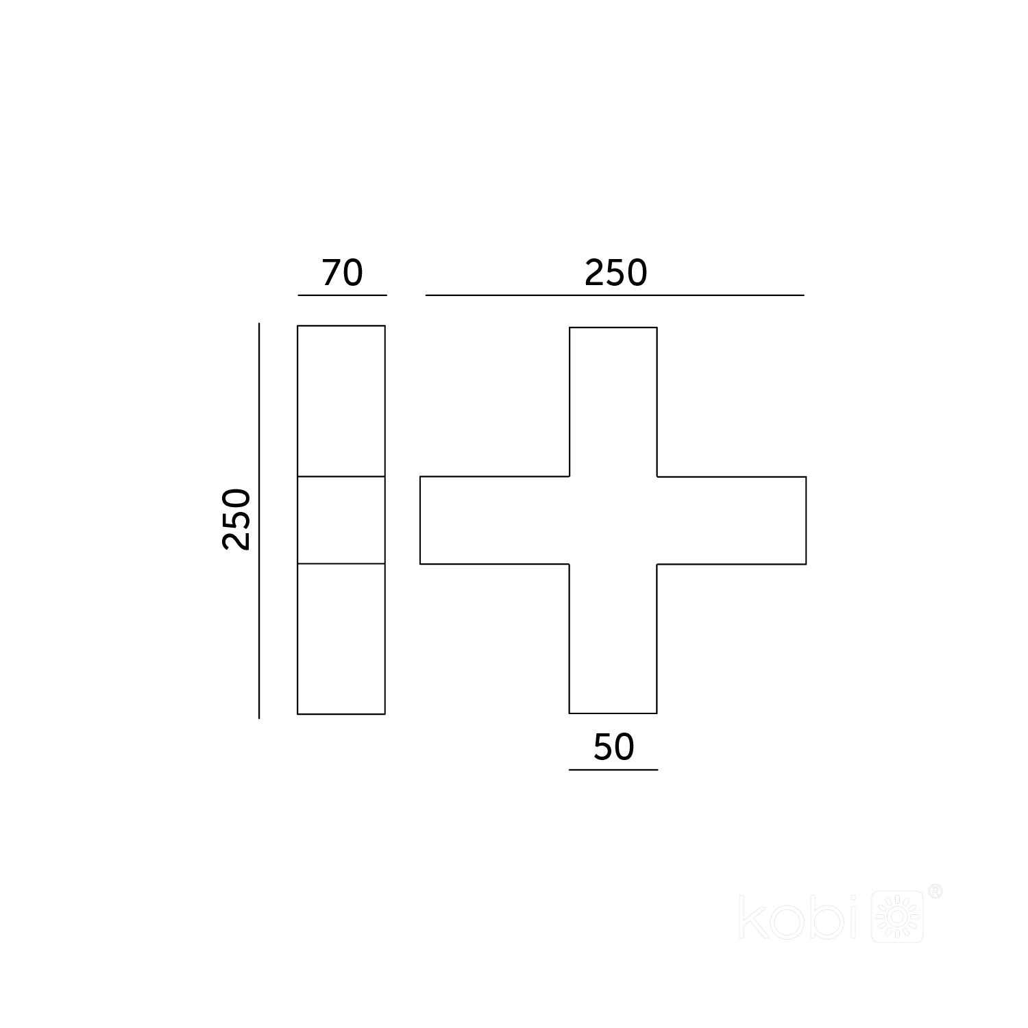 X-connector for LED KOLINE K2 white Kobi Pro
